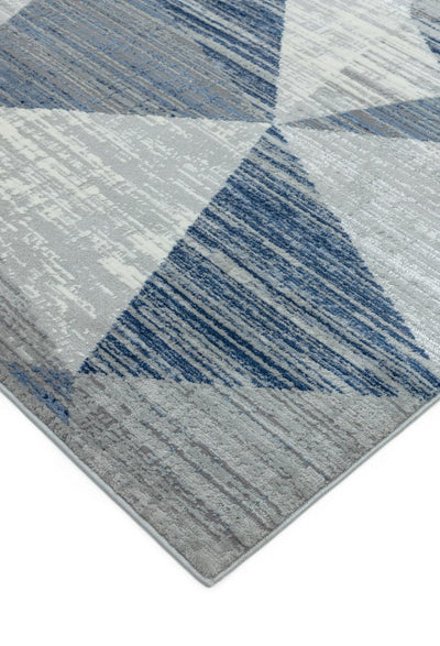 Laagpolig vloerkleed Easy Living Orion or014 Block Blue