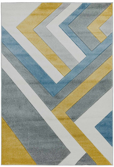 Laagpolig vloerkleed Easy Living Sketch Linear Grey Multi