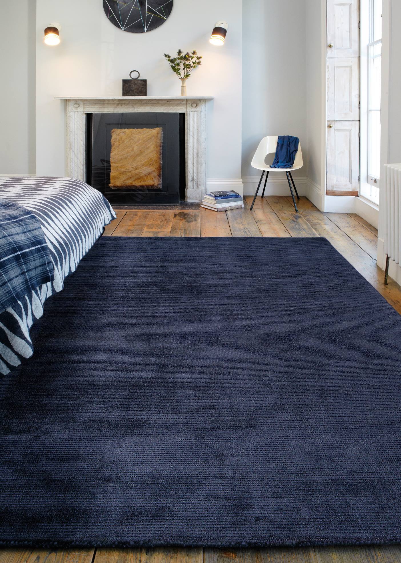 Laagpolig vloerkleed Easy Living Reko Rug Navy