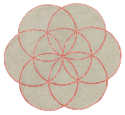 Rond vloerkleed Easy Living Lotus Rug Pink