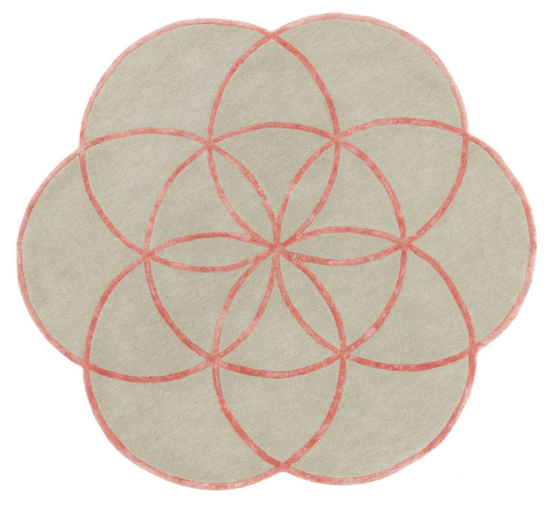Rond vloerkleed Easy Living Lotus Rug Pink