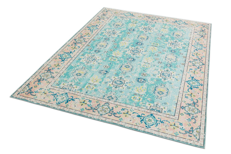 Laagpolig vloerkleed Easy Living Syon Azure