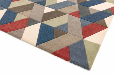 Laagpolig vloerkleed Easy Living Funk Chevron Multi