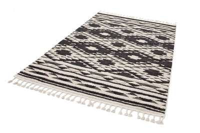 Laagpolig vloerkleed Easy Living Taza Black White