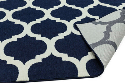 Vloerkleed Easy Living Antibes Blue Trellis