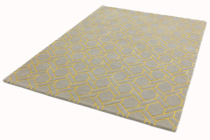 Laagpolig vloerkleed Easy Living Nexus Rug Fine Lines Silver Yellow