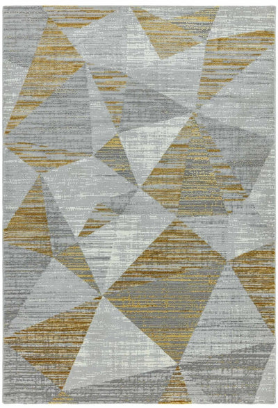 Laagpolig vloerkleed Easy Living Orion or012 Block Yellow