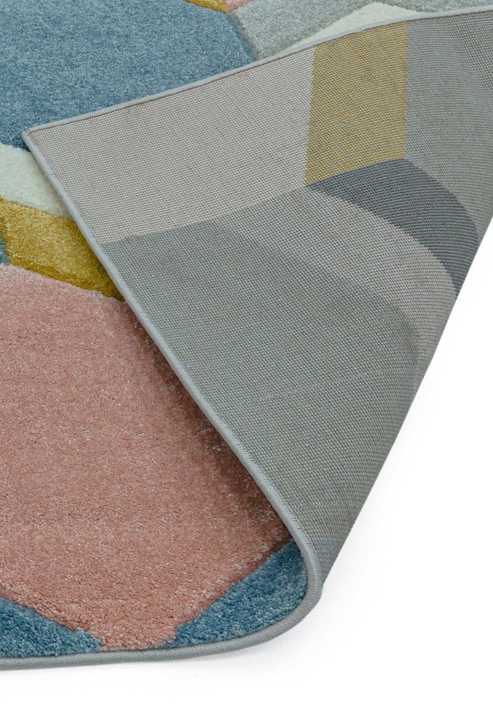 Laagpolig vloerkleed Easy Living Sketch Hexagon Multi