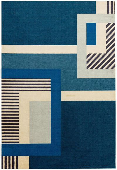 Laagpolig vloerkleed Easy Living Riley Rug rl01 Blue