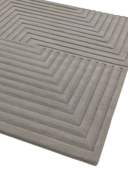 Laagpolig vloerkleed Easy Living Form Rug Silver