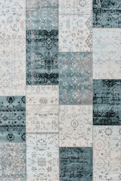 Vloerkleed  Lifa Living CPV Dark Grey Blue 1