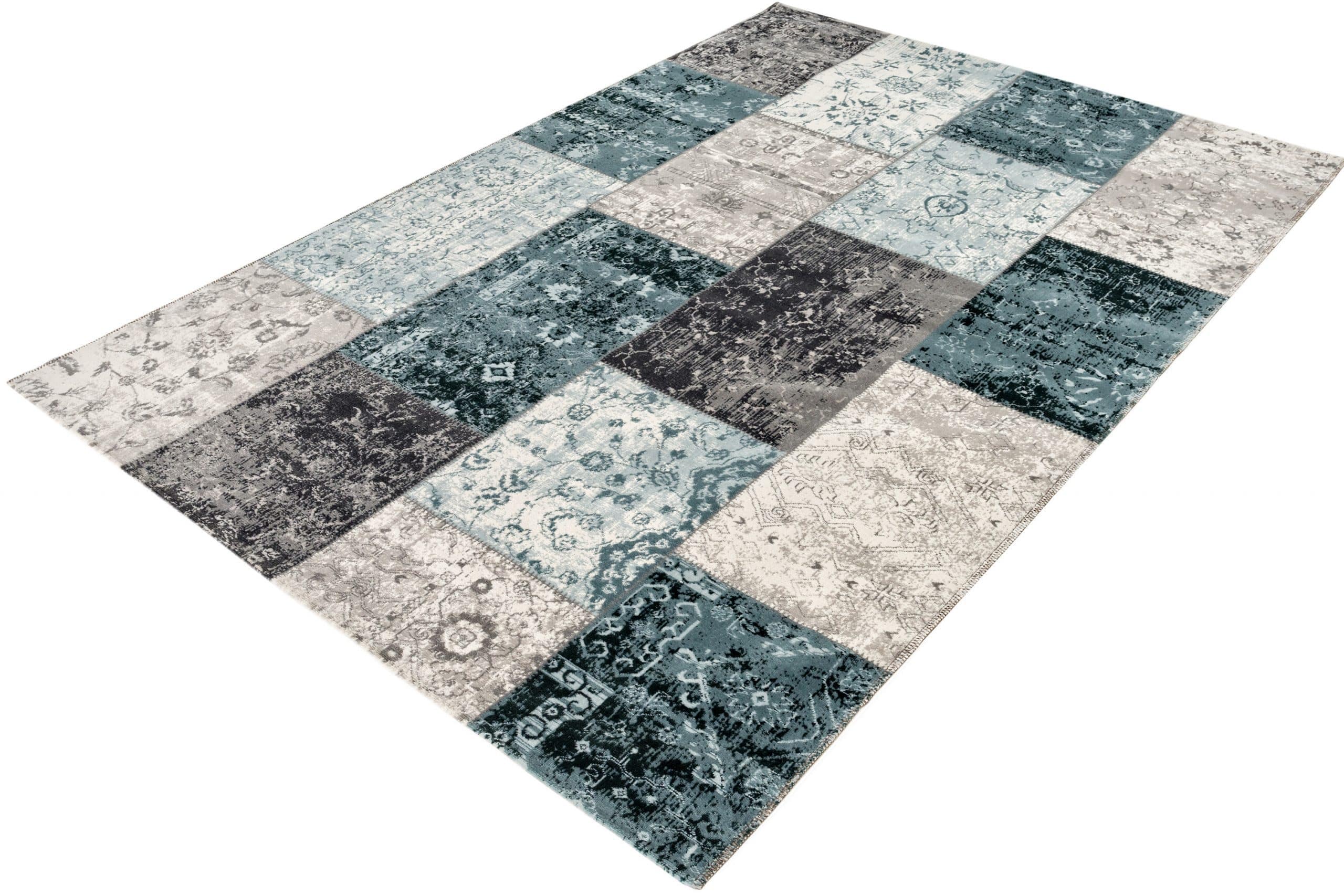 Vloerkleed  Lifa Living CPV Dark Grey Blue 1