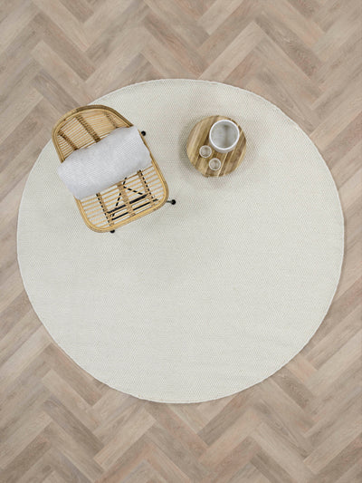 Rond vloerkleed MOMO Rugs Teppe White