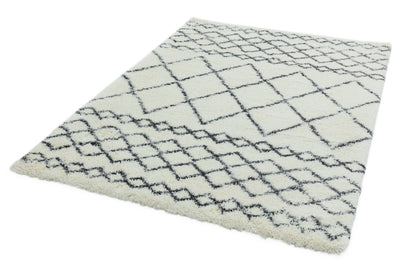 Hoogpolig vloerkleed Rugestiq Alto Rug al02 Cream Grey