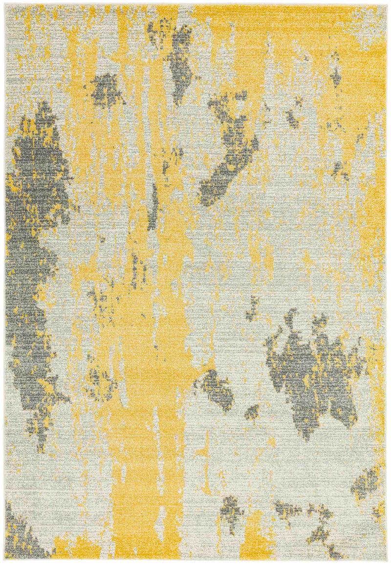 Laagpolig vloerkleed Easy Living Nova Painterly Ochre