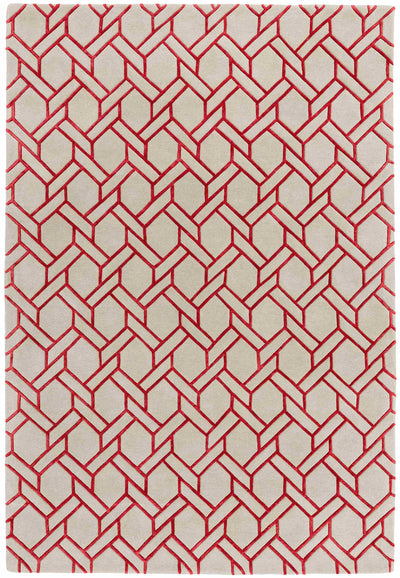 Laagpolig vloerkleed Easy Living Nexus Rug Fine Lines Silver Red