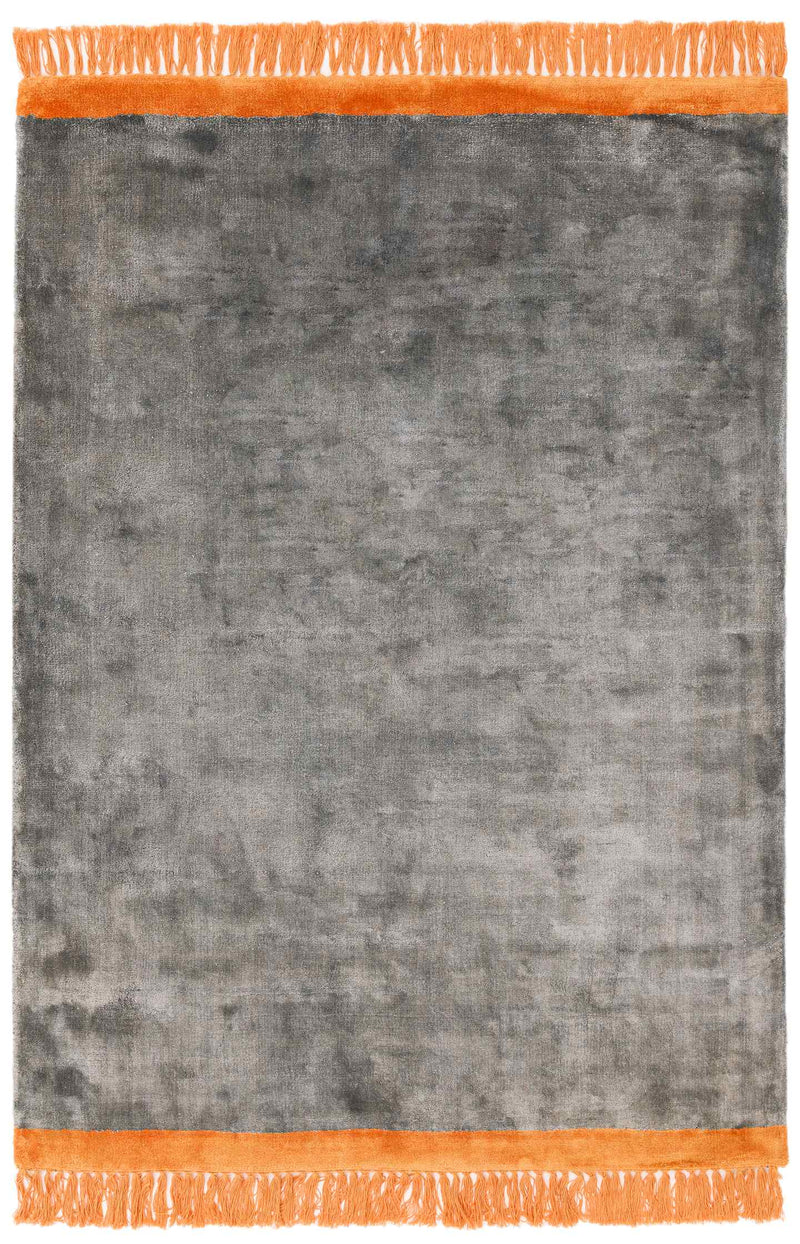 Laagpolig vloerkleed Easy Living Elgin Rug ~Grey Orange Border