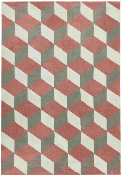 Laagpolig vloerkleed Easy Living Arlo AR10 Pink Block