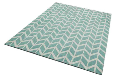 Laagpolig vloerkleed Easy Living Arlo AR05 Chevron Blue