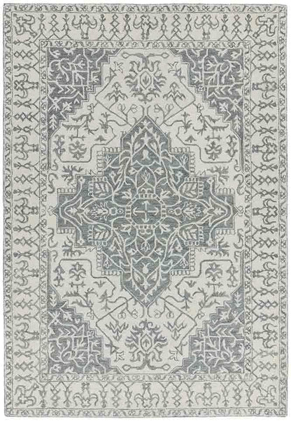 Vintage look vloerkleed Easy Living Bronte Fine Loop Rug Silver Grey