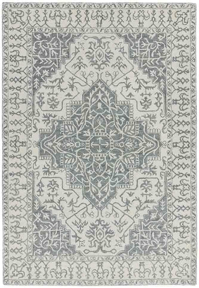 Vintage look vloerkleed Easy Living Bronte Fine Loop Rug Silver Grey