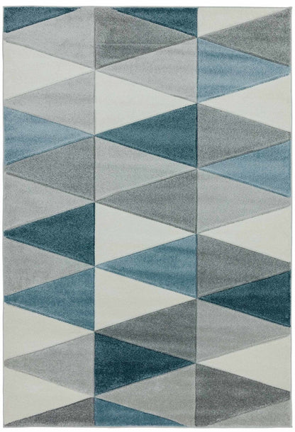 Laagpolig vloerkleed Easy Living Sketch Kite Blue