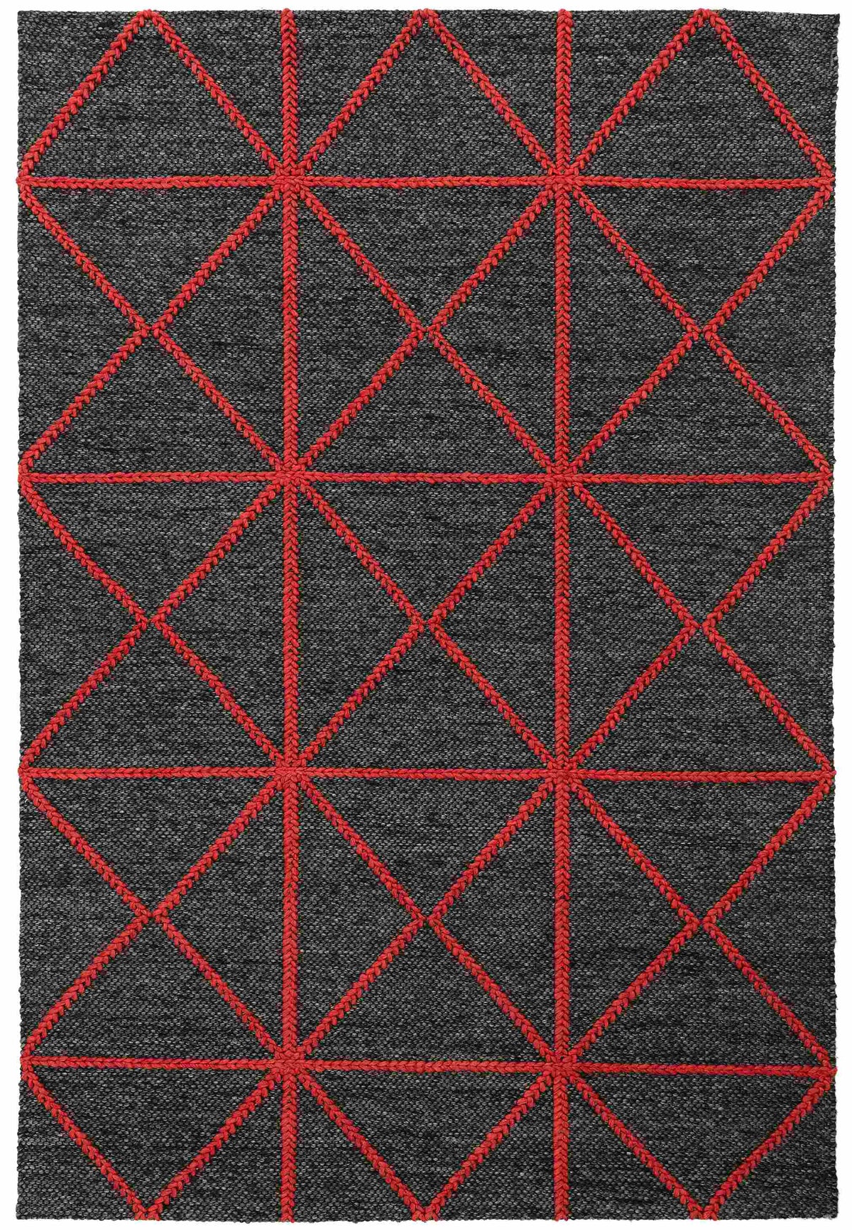 Laagpolig vloerkleed Easy Living Prism Rug Red