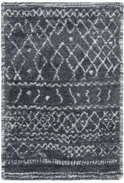 Hoogpolig vloerkleed Easy Living Alto Rug al05 Grey Cream