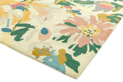 Laagpolig vloerkleed Easy Living Reef Floral Pink Multi