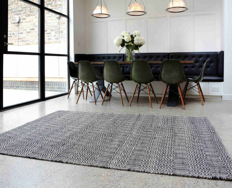 Laagpolig vloerkleed Easy Living Sloan Black