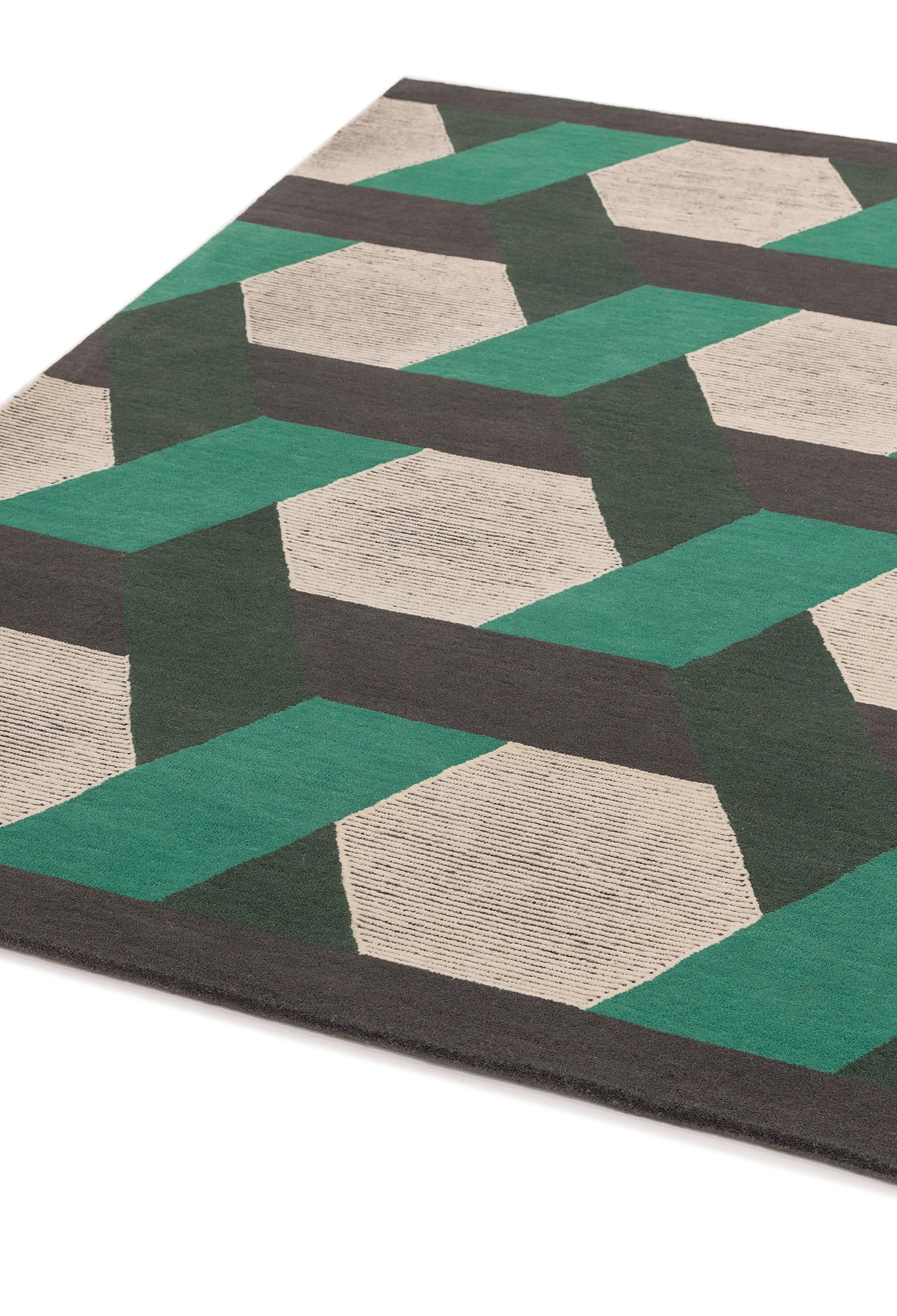 Laagpolig vloerkleed Easy Living Camden Rug Green
