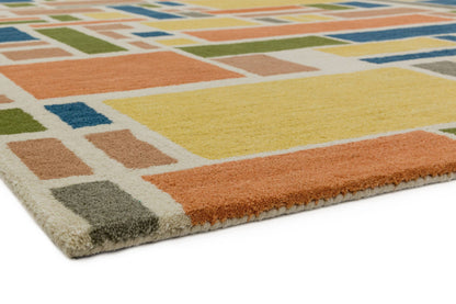 Laagpolig vloerkleed Easy Living Reef Blocks Multi