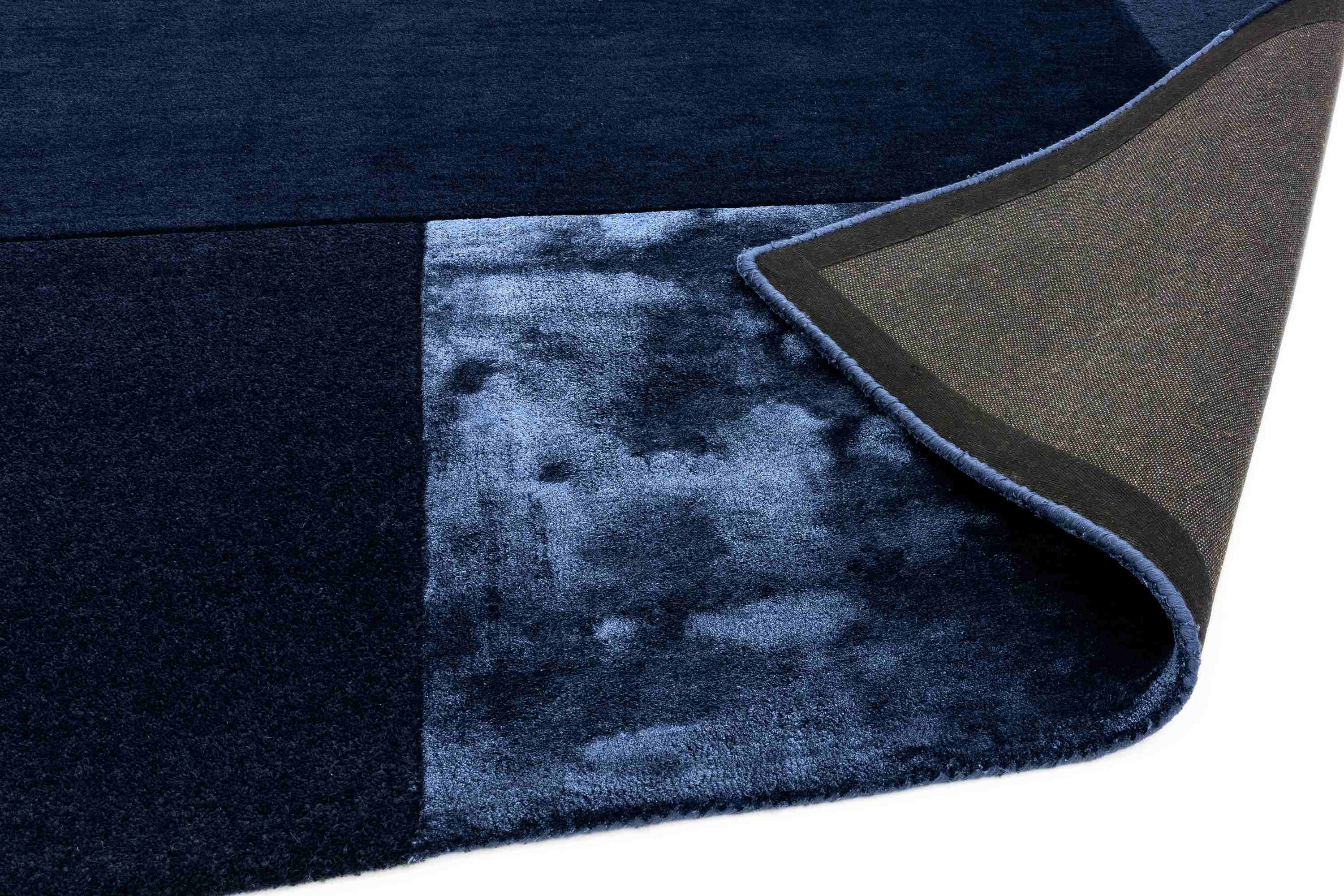 Laagpolig vloerkleed Easy Living Tate Tonal Textures Rug Navy