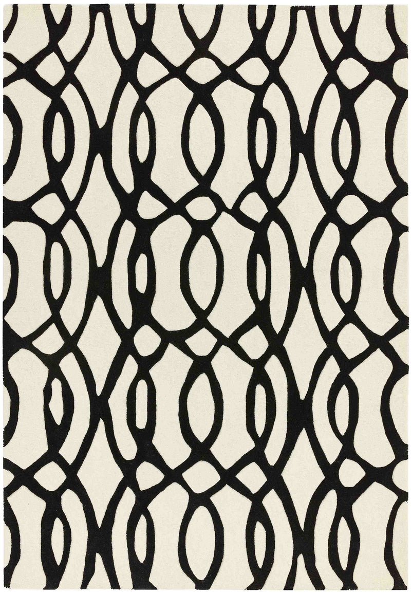 Laagpolig vloerkleed Easy Living Matrix Wire White