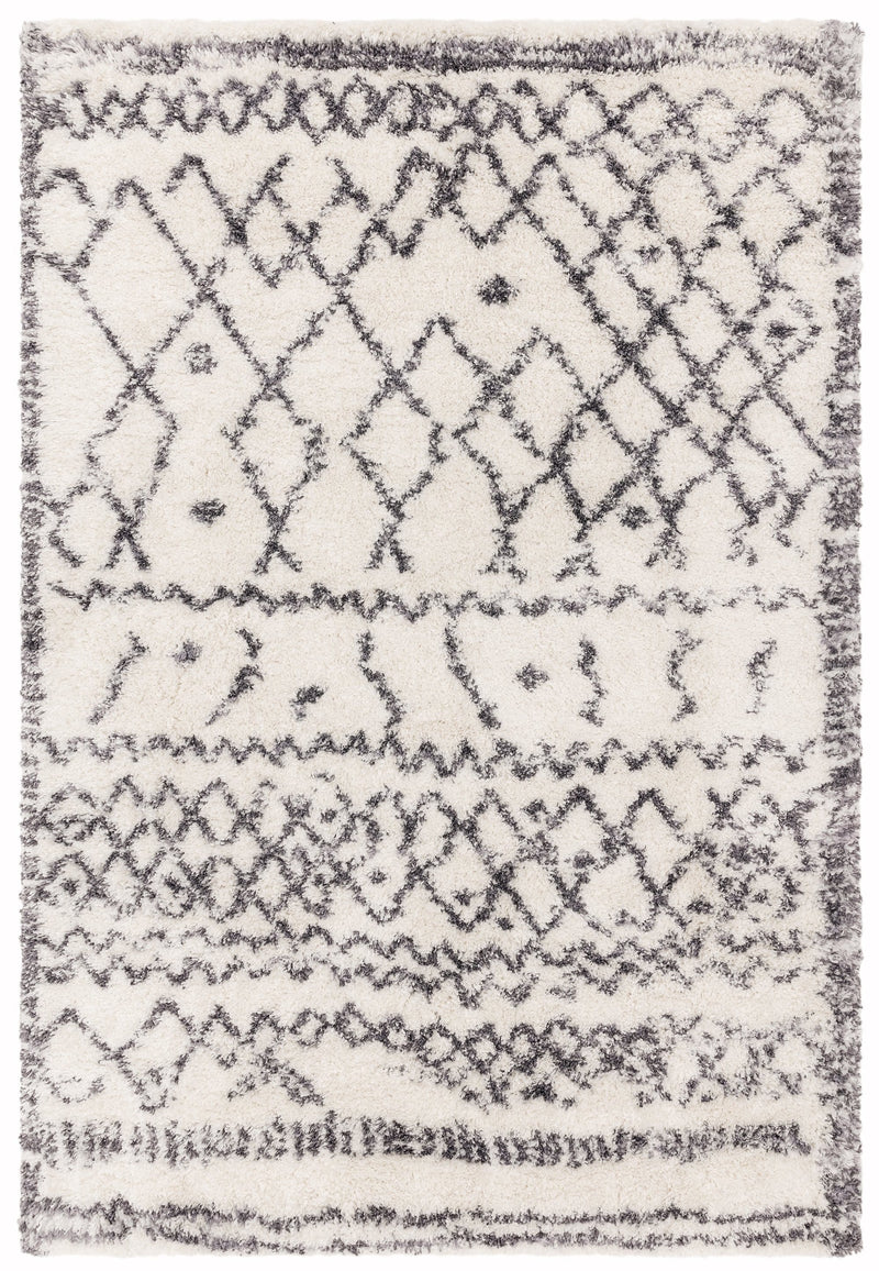 Hoogpolig vloerkleed Easy Living Alto Rug al04 Cream Grey