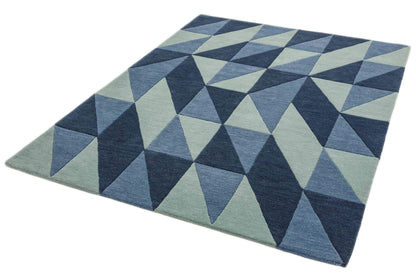 Laagpolig vloerkleed Easy Living Reef Flag Blue