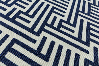 Vloerkleed Rugestiq Antibes Blue White Linear
