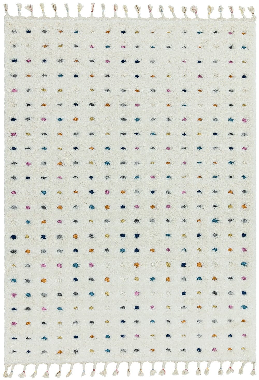 Hoogpolig vloerkleed Easy Living Ariana ar02 Dotty Multi