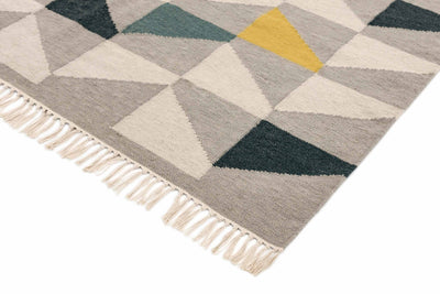 Laagpolig vloerkleed Easy Living Hackney Geo Mustard