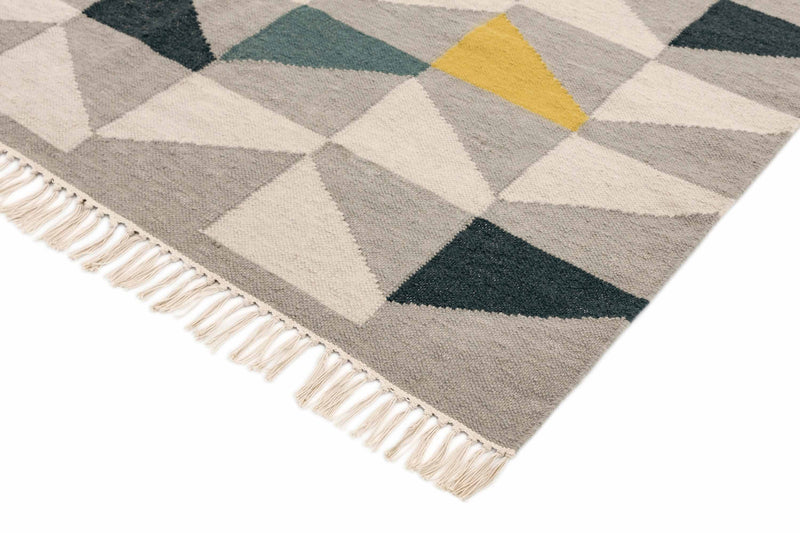 Laagpolig vloerkleed Easy Living Hackney Geo Mustard