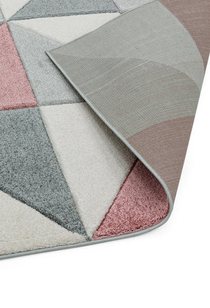 Laagpolig vloerkleed Easy Living Sketch Cubic Pink