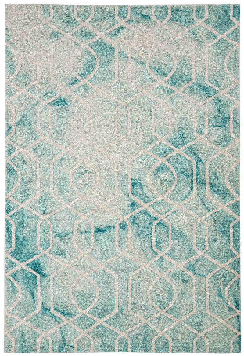 Laagpolig vloerkleed Easy Living Fresco Rug Aqua