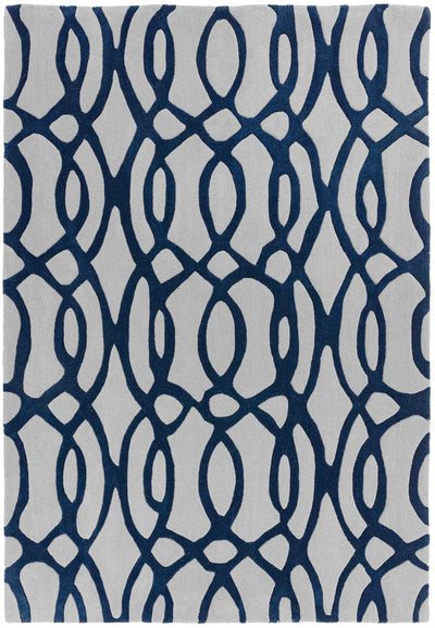 Laagpolig vloerkleed Easy Living Matrix Wire Blue