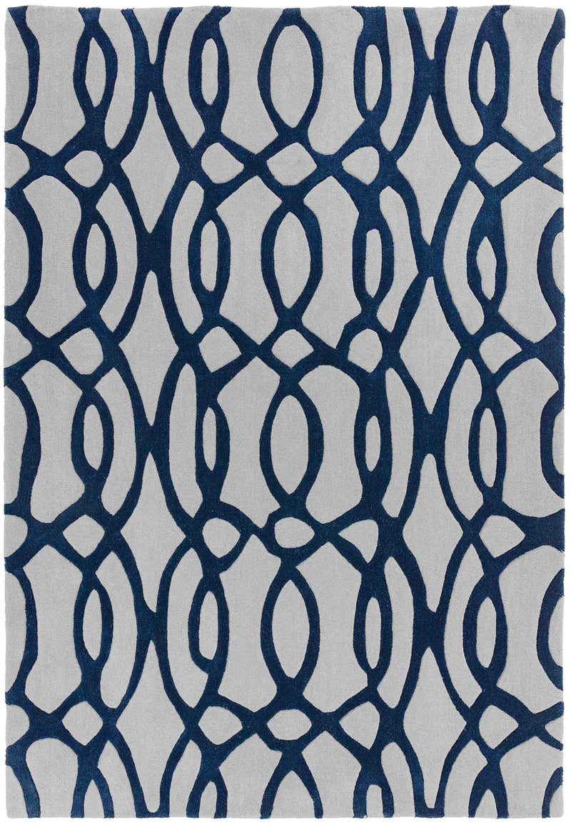 Laagpolig vloerkleed Easy Living Matrix Wire Blue