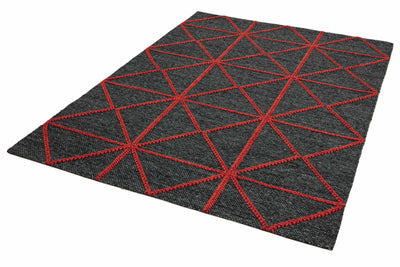 Laagpolig vloerkleed Easy Living Prism Rug Red
