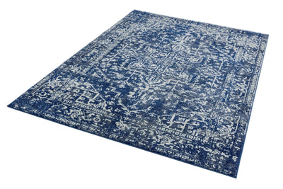 Laagpolig vloerkleed Easy Living Nova Antique Navy